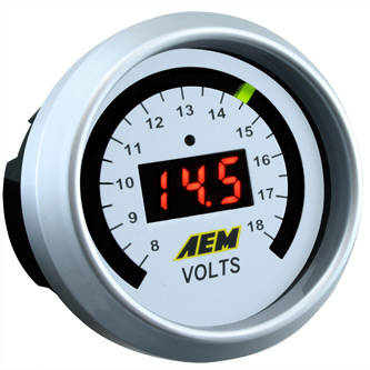 AEM Digital Volt Meter Gauge