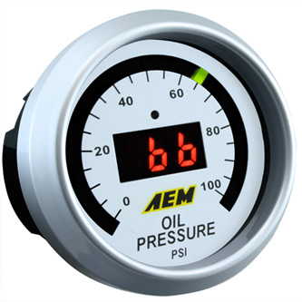 AEM Digital 0-100psi Oil Pressure Gauge
